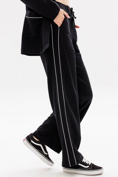 Брюки с классической посадкой, кантом и эластичным поясом GO F2081/40-02. 170-176 - фото 1