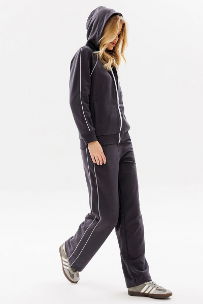Спортивный костюм с двойным капюшоном и логотипом GO F3081/30-03. 170-176 - фото 5