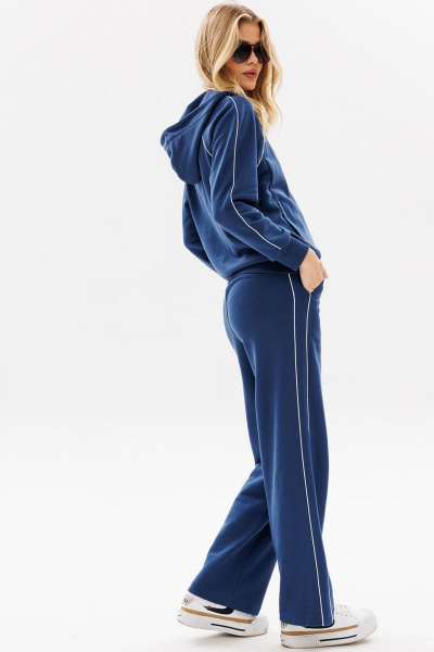 Комплект из брюк и худи в спортивном стиле с вышивкой GO F3081/20-01. 170-176 - фото 5