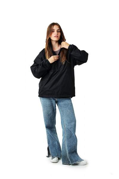 Зеленый демисезонный анорак из дюспо с капюшоном и утеплителем MT.Style 249761166 - фото 5