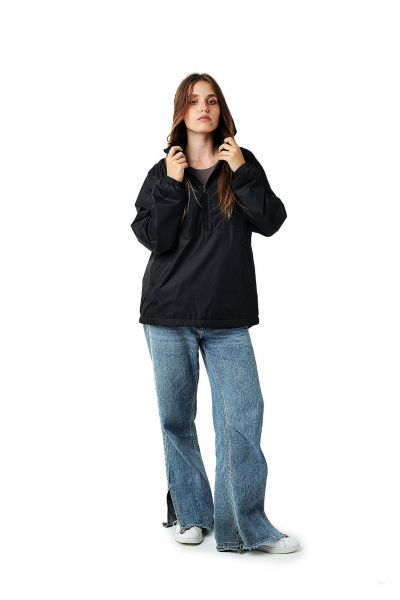 Зеленый демисезонный анорак из дюспо с капюшоном и утеплителем MT.Style 249761166 - фото 4