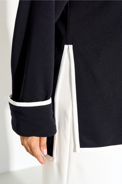 Спортивный костюм из футера с капюшоном и свободными брюками IVA 1573 - фото 7