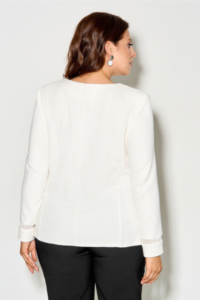 Демисезонный джемпер из трикотажа с застежкой и сетчатыми вставками IVA 1611 - фото 2