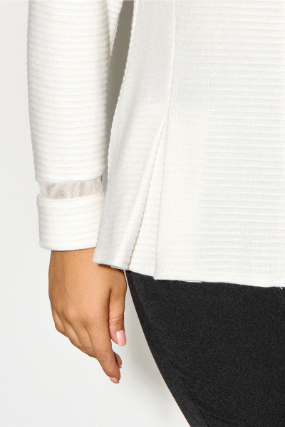 Демисезонный джемпер из трикотажа с застежкой и сетчатыми вставками IVA 1611 - фото 8