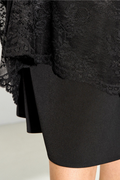 Платье с кружевом и съемным поясом из текстильной ткани IVA 1618 - фото 7