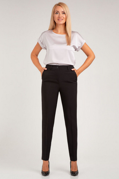 Классический костюм-двойка с зауженными брюками и пиджаком IVARI 10403/1 черный - фото 11