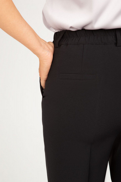 Классический костюм-двойка с зауженными брюками и пиджаком IVARI 10403/1 черный - фото 5