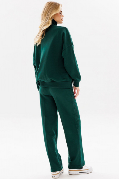 Зеленый костюм с свитшотом и брюками из трикотажа GO F3077/25-02. 164-170 - фото 7