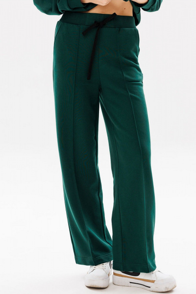Зеленый костюм с свитшотом и брюками из трикотажа GO F3077/25-02. 164-170 - фото 6