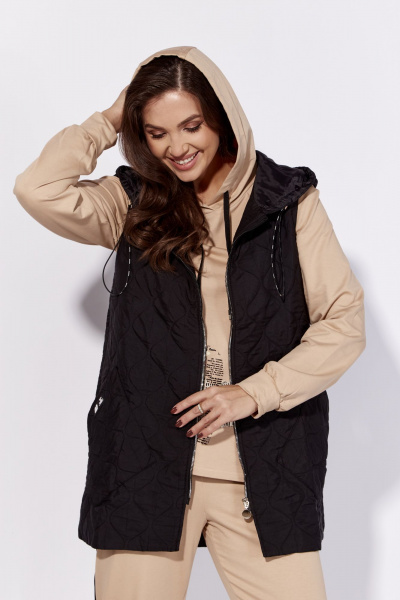 Комплект из костюма с жилетом, свитшотом и брюками Luna 185 горчица - фото 6