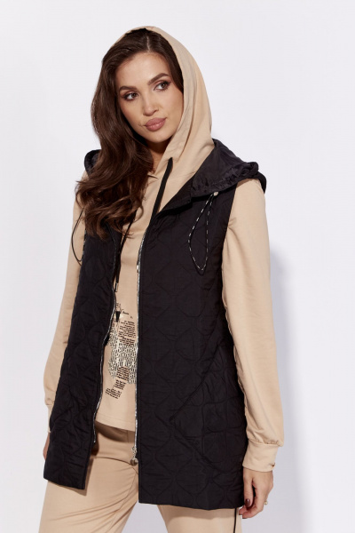 Комплект из костюма с жилетом, свитшотом и брюками Luna 185 горчица - фото 3