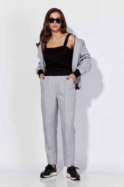 Брюки, бомбер Luna 180 серый - фото 8