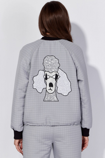 Брюки, бомбер Luna 180 серый - фото 4