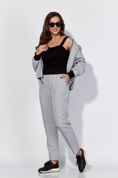 Брюки, бомбер Luna 180 серый - фото 2