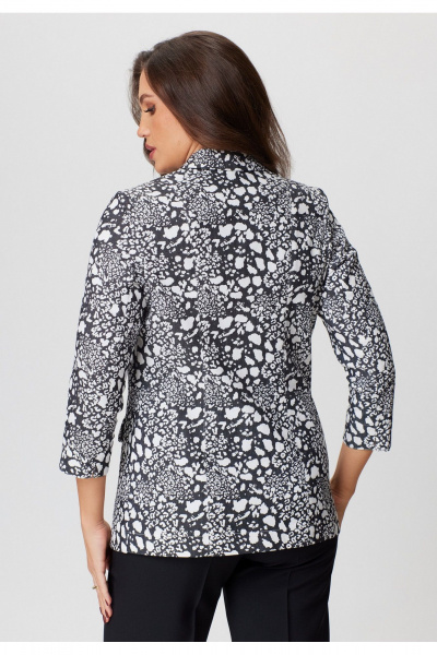 Жакет удлиненный с рельефами и карманами из джинсовой ткани БелЭльСтиль 203-2 83 22 камушки - фото 6