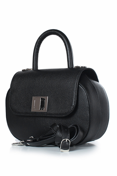 Круглогодичная кожаная сумка на отделениях и ремне Galanteya 43223.24с447к45 черный - фото 1