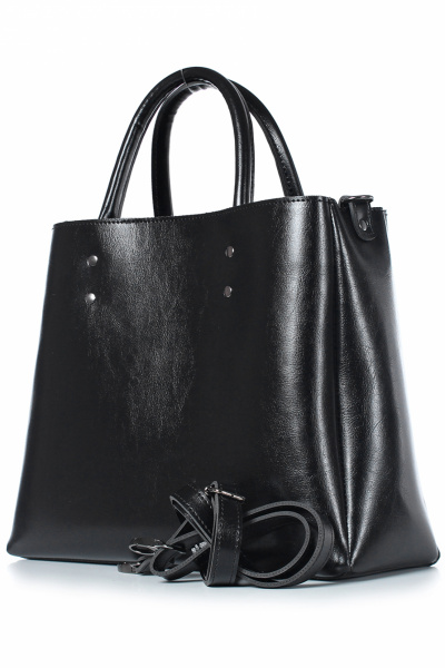 Экокожа сумка на три отделения и длинном ремне-кастуре Galanteya 45022.23с414к45 черный - фото 1