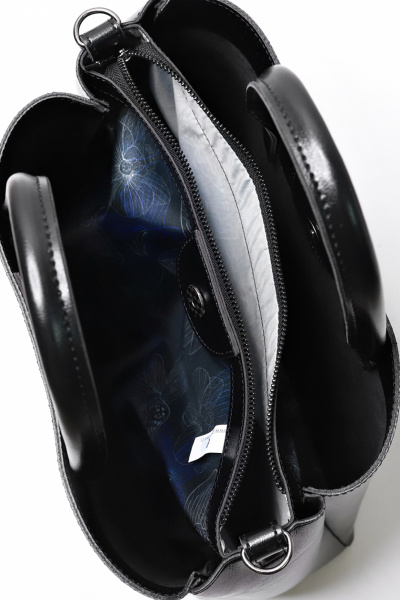 Экокожа сумка на три отделения и длинном ремне-кастуре Galanteya 45022.23с414к45 черный - фото 5