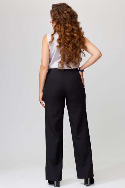 Брючные классические брюки из текстильной ткани Fita 20261 черный - фото 5