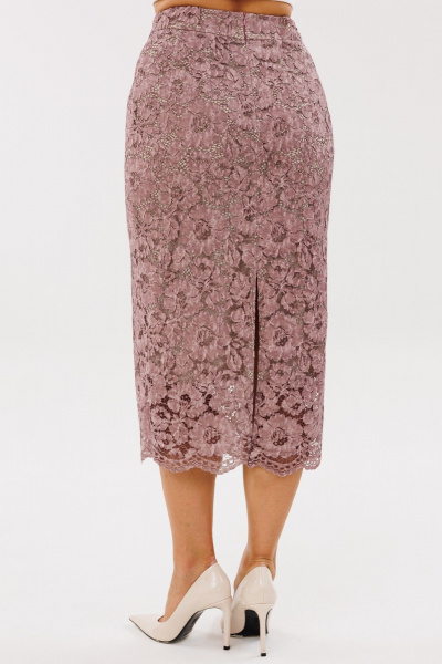 Демисезонная юбка-карандаш из кружевной ткани Angelina & Сompany 1135 - фото 4