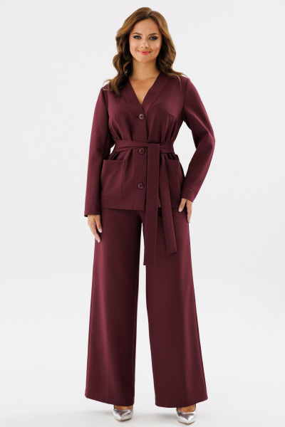 Демисезонный костюмный брючный комплект из текстиля Angelina & Сompany 1139 - фото 7