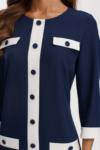 Платье Твой имидж 1932 синий - фото 6