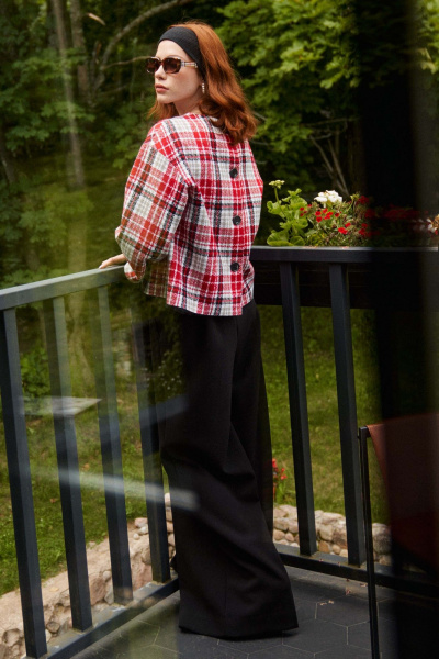 Демисезонный костюм 2-ка из текстиля с карманами Lokka 1464 - фото 5