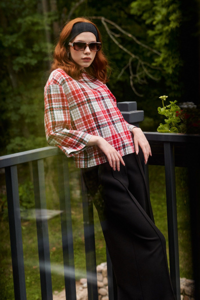 Демисезонный костюм 2-ка из текстиля с карманами Lokka 1464 - фото 4