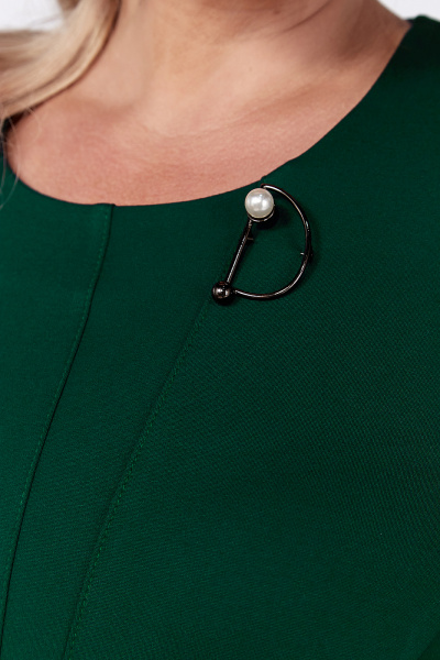 Длинное платье из трикотажа больших размеров с прорезными карманами Algranda А4010 - фото 7