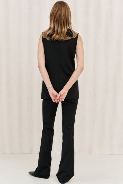 Демисезонные брюки с функцкарманами и зауженным низом LeNata 11451 черный - фото 12