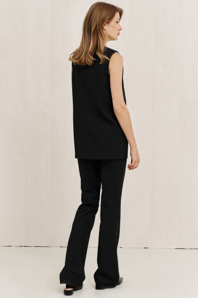 Демисезонные брюки с функцкарманами и зауженным низом LeNata 11451 черный - фото 4