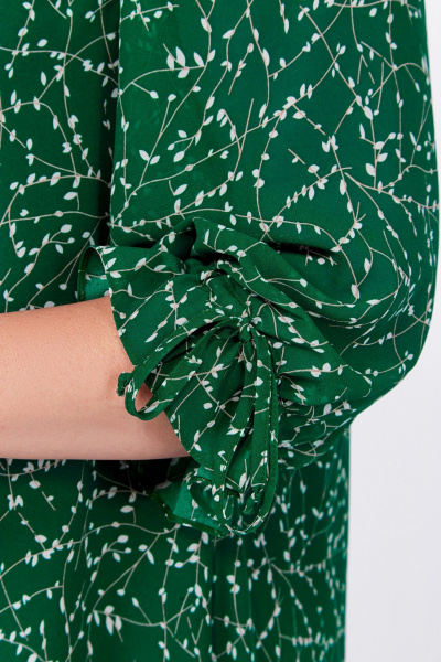 Платье А-силуэта из шифона с рукавом 7/8 и рюшей Swallow 767 - фото 9