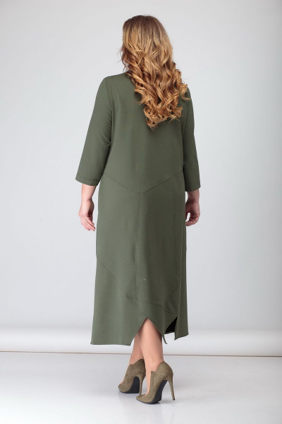 Платье БАГРЯНИЦА 5017 зеленый - фото 3