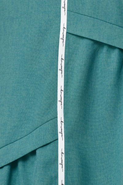 Платье А-образного силуэта из хлопка с карманами и асимметричным кроем Орхидея 1271-1 - фото 5