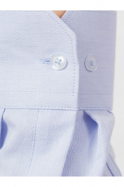 Круглогодичная рубашка классическая из хлопка с принтом Nadex 01-047312/501-24 голубой - фото 6