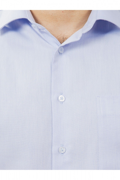 Круглогодичная рубашка классическая из хлопка с принтом Nadex 01-047312/501-24 голубой - фото 4