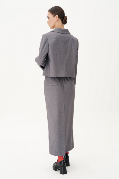 Деловой жакет полуприлегающего силуэта с английским воротником Fantazia Mod 4867 - фото 6
