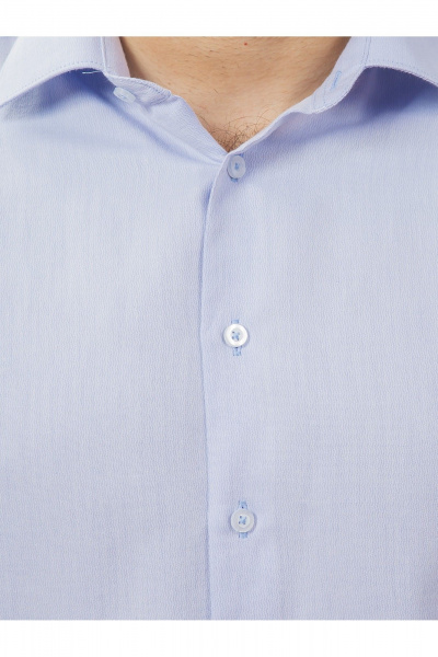Круглогодичная normal рубашка из хлопка с принтом Nadex 01-088812/501-24 голубой - фото 8