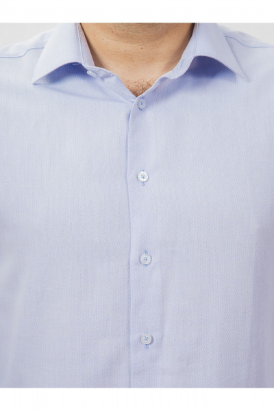 Круглогодичная normal рубашка из хлопка с принтом Nadex 01-088812/501-24 голубой - фото 3