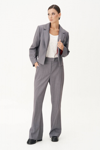 Клёш брюки с высокой посадкой и шлёвками Fantazia Mod 4874 - фото 6