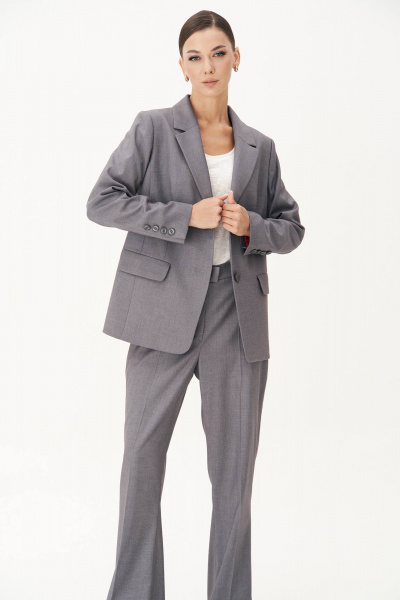 Клёш брюки с высокой посадкой и шлёвками Fantazia Mod 4874 - фото 3