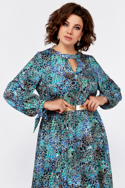 Платье на каждый день с нагрудными вытачками и поясом Swallow 775 - фото 8