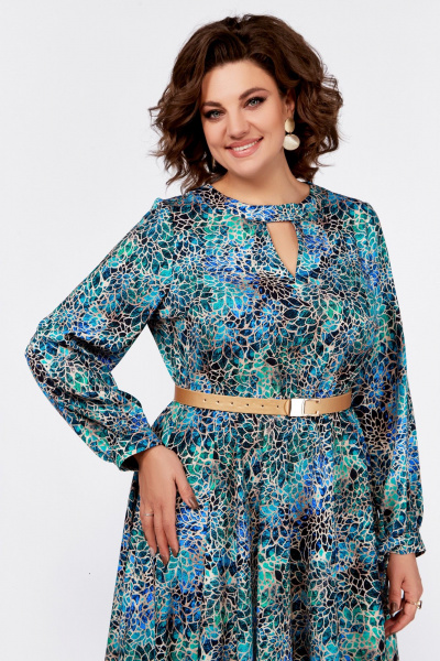 Платье на каждый день с нагрудными вытачками и поясом Swallow 775 - фото 6