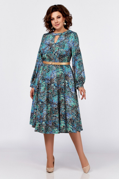 Платье на каждый день с нагрудными вытачками и поясом Swallow 775 - фото 3