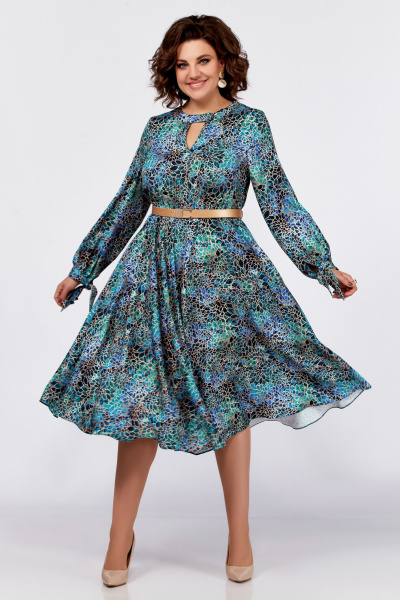 Платье на каждый день с нагрудными вытачками и поясом Swallow 775 - фото 2