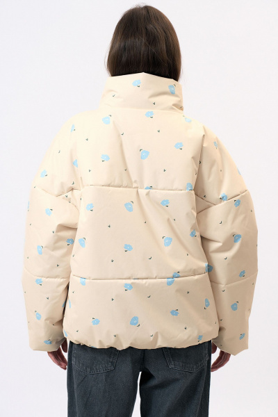 Демисезонная куртка прямого силуэта из плащевки Art Ribbon M1053K - фото 3