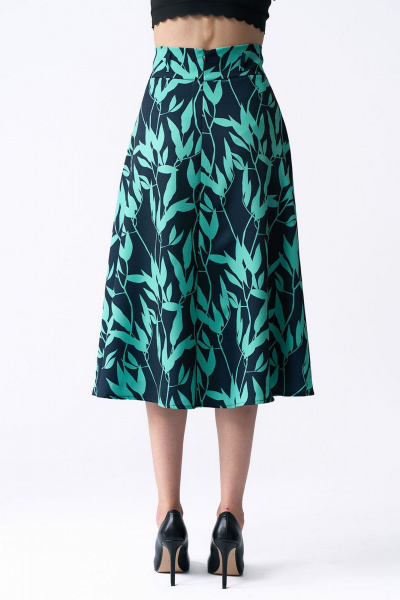 Демисезонная юбка А-силуэта с принтом Art Ribbon M1082Y - фото 3