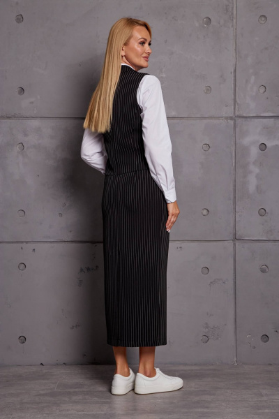 Демисезонный комплект юбка и жилет из текстиля Azzara 964 - фото 4