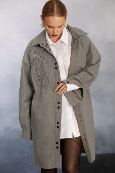 Круглогодичная блуза из хлопка с принтом и длинным рукавом NiV NiV 6075 - фото 6