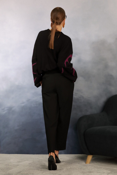 Круглогодичные зауженные брюки с складками и прорезными карманами NiV NiV 6040 - фото 5